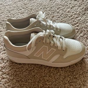 New Balance 480 Unisex- Tan and White